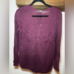 Aerie Women's Burgundy Blouse